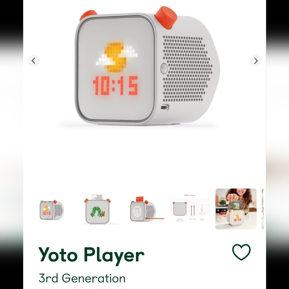 Yoto Player 3rd Generation with Limited Edition Adventure Jacket
